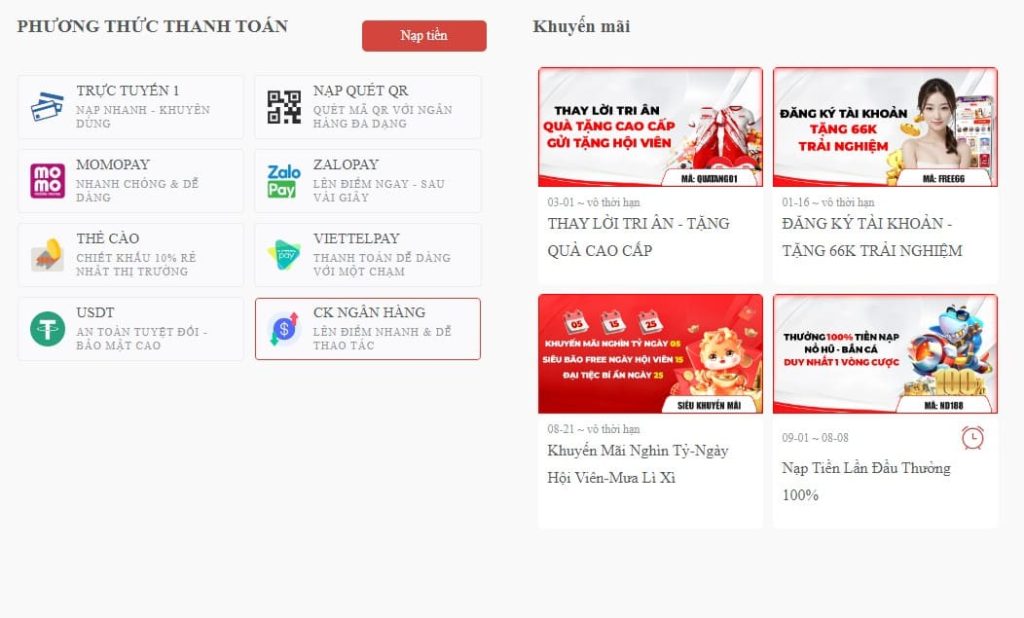  Giới thiệu MB66 về điểm nổi bật trong phương thức thanh toán